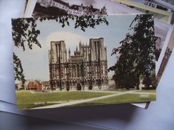 Engeland England Somerset Wells Cathedral West Front - Wells