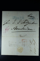 Russia: Complete Letter St Peterburg In Box  To Amsterdam Franco Tout + Franco  1846 - ...-1857 Voorfilatelie