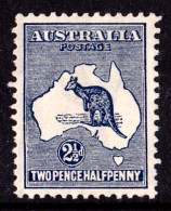 Australia 1913 Kangaroo 21/2d Indigo 1st Wmk MH - Listed Variety - Neufs