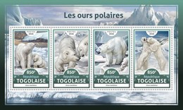 Togo 2016, Animals, Polar Bears, 4val In BF - Faune Arctique