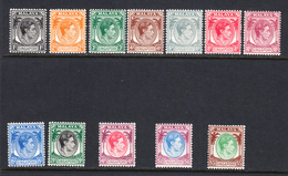 Singapore 1948-52 Mint Mounted, Perf 14, See Notes, Sc#, SG 1-9,11,13,15 - Singapour (...-1959)