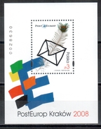 Polen / Poland / Pologne 2008 Post Europ Krakau Block ** - Unused Stamps