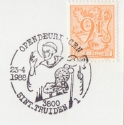 BELGIË/BELGIQUE : Illustr. Date Cancel On Fragment :  ## 23-04-88 : St. TRUIDEN : Open Deur Dagen ## : St. TRUDO, - Herdenkingsdocumenten