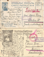 1915 - Konstantinowsk-Berlin, Kriegsgefangene Post, 2 Stk. - Lettres & Documents