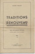 63 - AUVERGNE - PIECE De THEATRE -  " Traditions Et Renouveau "  - Jeu Scénique Et Rural - Henri FRANZ - Teatro & Disfraces