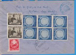 COIMERCIAL COVER  NICE COVER NICE STAMPS  ROMANIA 1953 POSTAL HISTORY - Cartas & Documentos