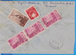 COIMERCIAL COVER  NICE COVER NICE STAMPS  ROMANIA 1953 POSTAL HISTORY - Cartas & Documentos