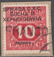 Yugoslavia, Kingdom SHS, Issues For Bosnia 1918 Porto Stamp With "Franco" Overprint - Gebruikt