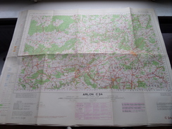 Belgie Stafkaart ARLON C 24 - 1/100.000 M 632 - 1955 ! - Europa