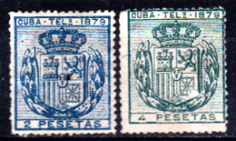 Cuba-042 - Telegrafo 1879 (sg) NG - Hinged - Privi Di Difetti Occulti - Cuba (1874-1898)