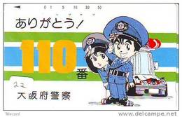 Télécarte Polizei (22)  Police - Motorrad - Police Motorcycle - Phonecard Japan Telefonkarte Japon - Politie