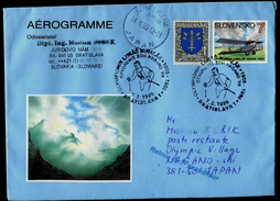 541-SLOVAKIA Aérogramme-with Imprint  NAGANO Winter Olympiade-Olympia Commemorative Stamp Ski 1998 - Inverno1998: Nagano