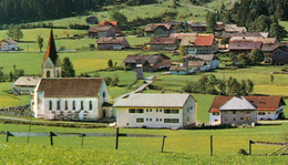 Rarität Gesamtansicht Schattwald Tirol Kirche Häuser 2.8.1972 - Schattwald