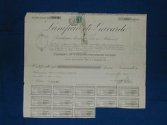 Certificato 200 Azioni "Lanificio Di Gavardo" 1967 - Textil