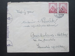 Deutsches Reich Böhmen Und Mähren 1940 Nr. 28 MeF Zensurbeleg. Geöffnet Oberkommando Der Wehrmacht - Covers & Documents