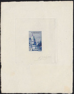 MONACO 1939. Flag Big Old Castle 1F SIGNATURES PROOF [épreuve Prueba Druckprobe] - Varietà