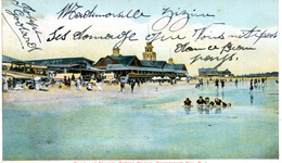 Beach And Sherry's Bathing Pavilion, Narragansett Pier, R. I. - Autres & Non Classés