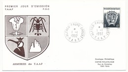 TAAF - Enveloppe FDC - 0,10 Armoiries - Alfred Faure Crozet - 1-1-1992 - FDC