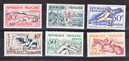 France  960 965 JO Helsinki Neuf ** TB MNH  Sin Charnela Cote 90 - Sommer 1952: Helsinki