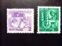 INDIA INDE 1980 Agriculture Et Développement Rural Agricultura Y Desarrollo Rural  Yvert 611 / 12 ** MNH - Unused Stamps