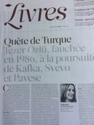 Libération Supplément Livres 8 Pages Du 24/04/14 : T. Ozlü / K. Toth / C. Millet - Kranten Voor 1800