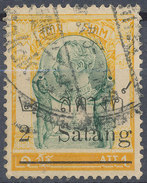 Stamp THAILAND,SIAM 1909 2s On 1a Used Lot#66 - Siam