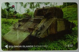 SOLOMON ISLANDS - 1st Issue - Sherman Tank - $20 - O1SDA - MINT - Solomon Islands