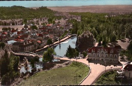 CPSM 46 En Avion Au Dessus De BRETENOUX , La Cère Et Le Château De CASTELNAU - Bretenoux