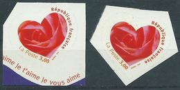 Variété : N° 3221 Cœur Orange Au Lieu De Rouge + Normal ** - Unused Stamps