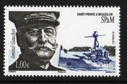 St Pierre Et Miquelon 2015 - Amiral Gauchet - 1val Neufs // Mnh - Unused Stamps