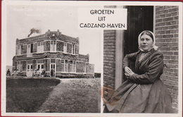 Cadzand Zeeland Hotel Cafe De Wielingen Groeten Uit 1957 - Cadzand