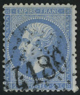 Oblitéré N° 22, 20c Bleu Obl GC 4180 En Noir, Vias (33) Pothion, RR. - Other & Unclassified