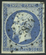 Oblitéré N° 14Ad, 20c Bleu Foncé Sur Vert, T.B. - Other & Unclassified