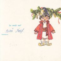 TELEGRAPH, BOY IN FOLKLORE COSTUME, HAPPY NEW YEAR, TELEGRAMME, 1979, ROMANIA - Telegraph