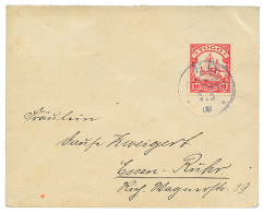 "HO" : 1908 10pf Canc. HO On Envelope To GERMANY. Vvf. - Other & Unclassified