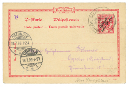 1899 P./Stat 10pf Canc. DEUTSCHE SEPOST NEU-GUINEA ZWEIGLINIE To GERMANY. Scarce. Vf. - Other & Unclassified