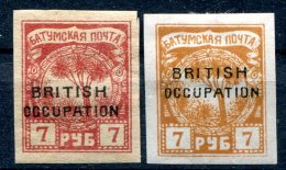 Russie     Occupation Britannique             14  *   Variante De Couleur - 1919-20 Occupazione Britannica