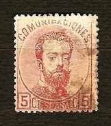 SPAGNA 1872 - Amadeo I - 5 C. Rosa. - Edi:ES 118 - Used Stamps