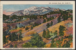 °°° 1209 - WY - LARAMIE PEAK - MOUNTAIN - 1953 With Stamps °°° - Laramie