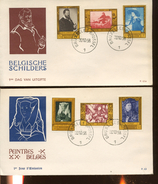 10 - 1958 Peintures  Cadres Or  Cote 27,50 Euros   Editions RODAN - 1951-1960
