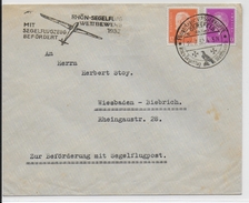 1932 - AVIATION - CONCOURS De PLANEUR "SEGELFLUGZEUG" - ENVELOPPE De GERSFELD - Airmail & Zeppelin