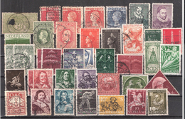 NEDERLAND / Pays Bas / Netherlands ,1906 - 1950 Collection De 40 Timbres  Commémoratifs Dont Surtaxes  Obl , TB - Verzamelingen