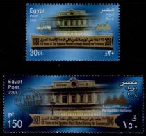 EGYPT / 2008 / CAIRO & ALEX. STOCK EXCHANGES / MNH / VF / 3 SCANS . - Ungebraucht