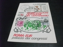 STORIA POSTALE FRANCOBOLLO ITALIA E SVEZIA  ROMA E.U.R. PALAZZO DEI CONGRESSI  ROMA 70 DOPOLAVORO FERROVIARIO ROMA - Ausstellungen