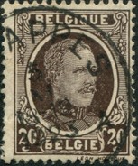 COB  196 -V29 (o) La Barre Médiane Du Premier E De BELGIË Est Coupée - 1901-1930