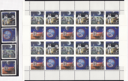 RUSSIA USSR WORLD STAMP EXPO 1989 Washington Sowjetunion 6020/3 + KB MNH** 26€ Bf Philatelic Bloc Space Sheetlet Of - Full Sheets