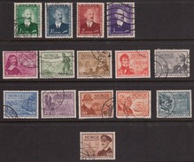 Norway 1946-47 Full Sets, Cancelled, Sc 275-278, 279-289 - Used Stamps