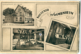 67 - Gambsheim : Souvenir De  ...- Restaurant Du Cygne - Gambsheim