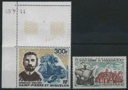 1969 St. Pierre & Miquelon, Battelli Navi Barche, Posta Aerea Serie Completa Nuova (**) - Ongebruikt