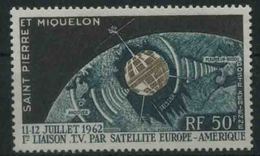 1962 St. Pierre & Miquelon, Telecomunicazioni Spaziali, Posta Aerea Serie Completa Nuova (**) - Ongebruikt